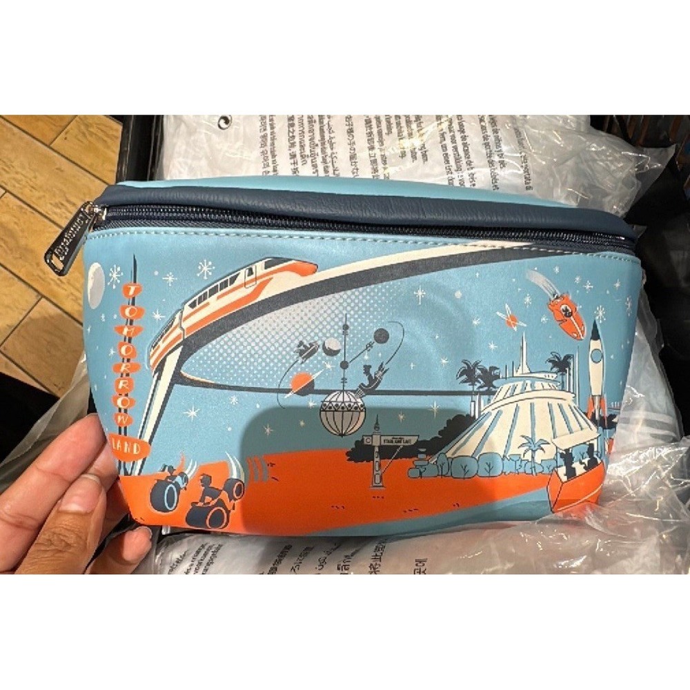 Disneyworld Tomorrowland Space Mountain Peoplemover Crossbody Belt Bag NEW